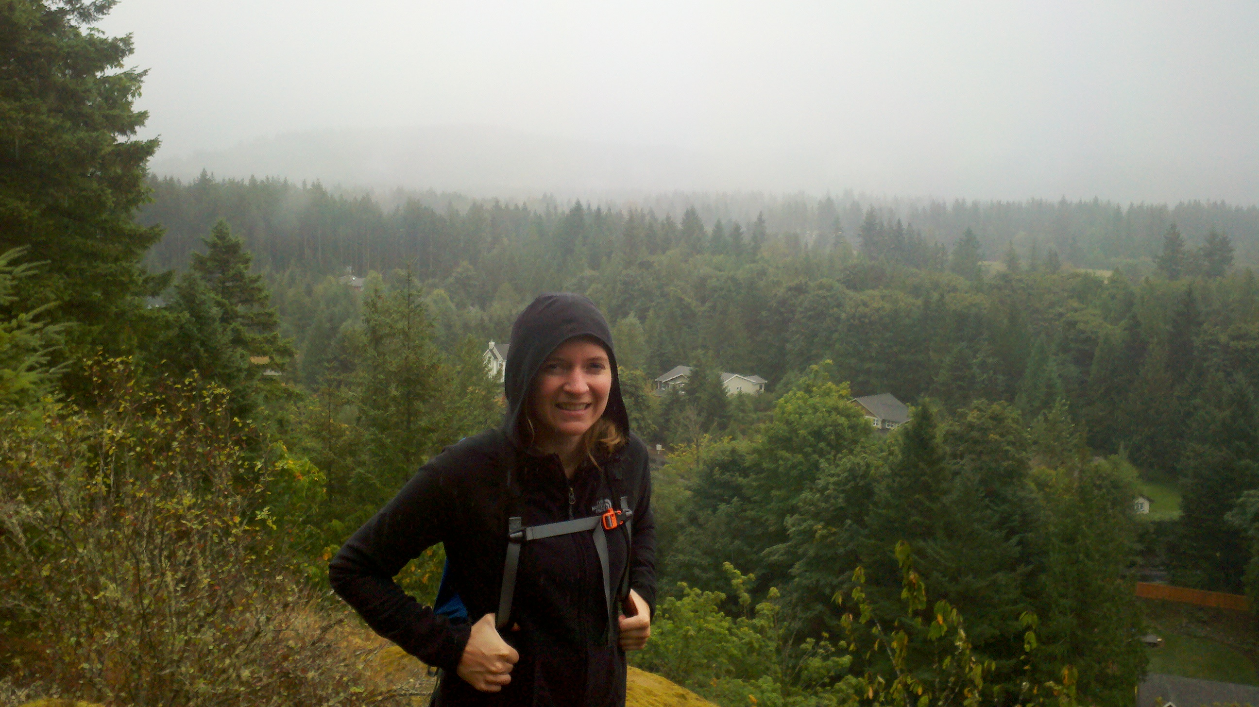 Starting out in the rain.