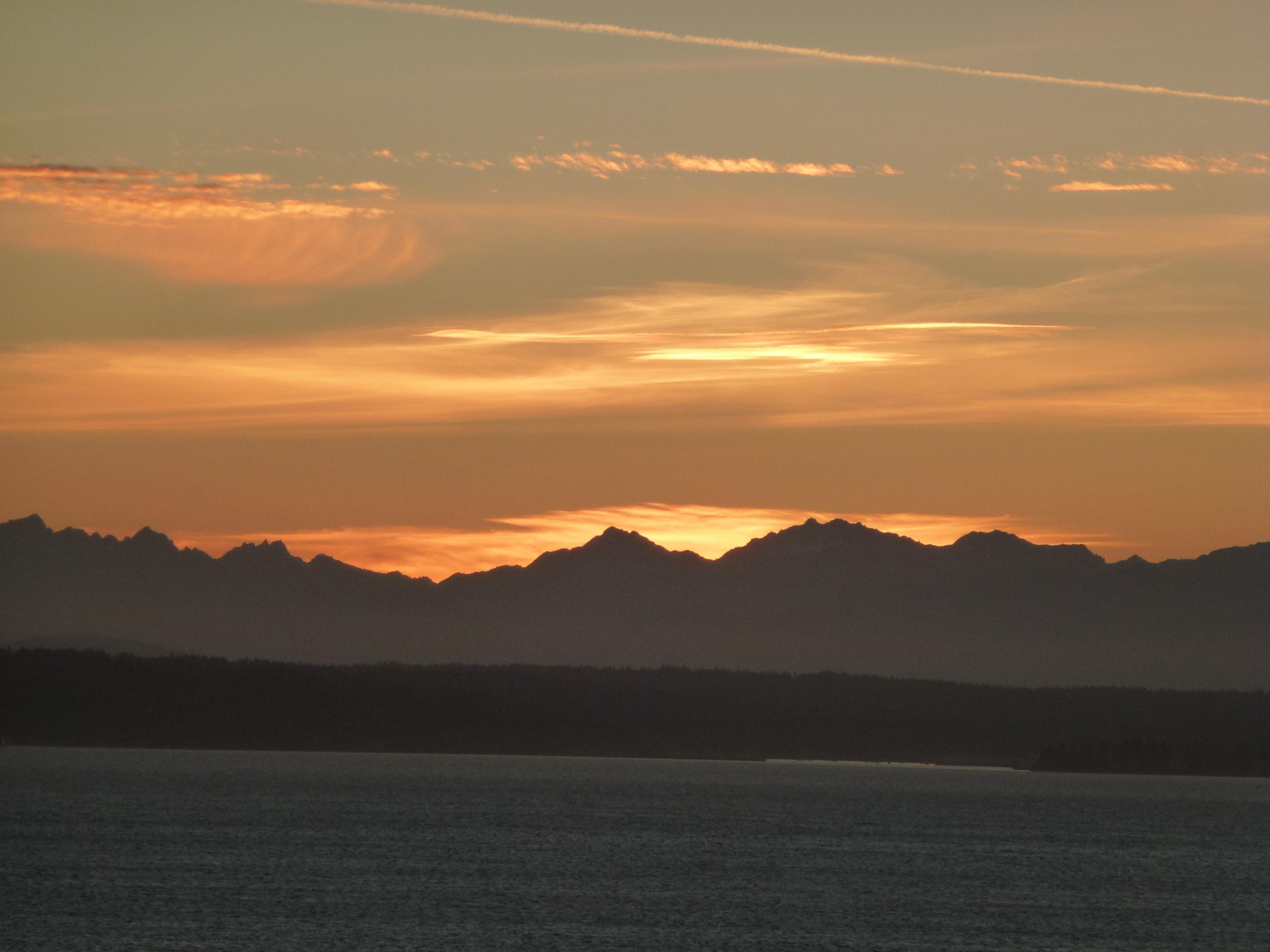 Sunset after a sunny day