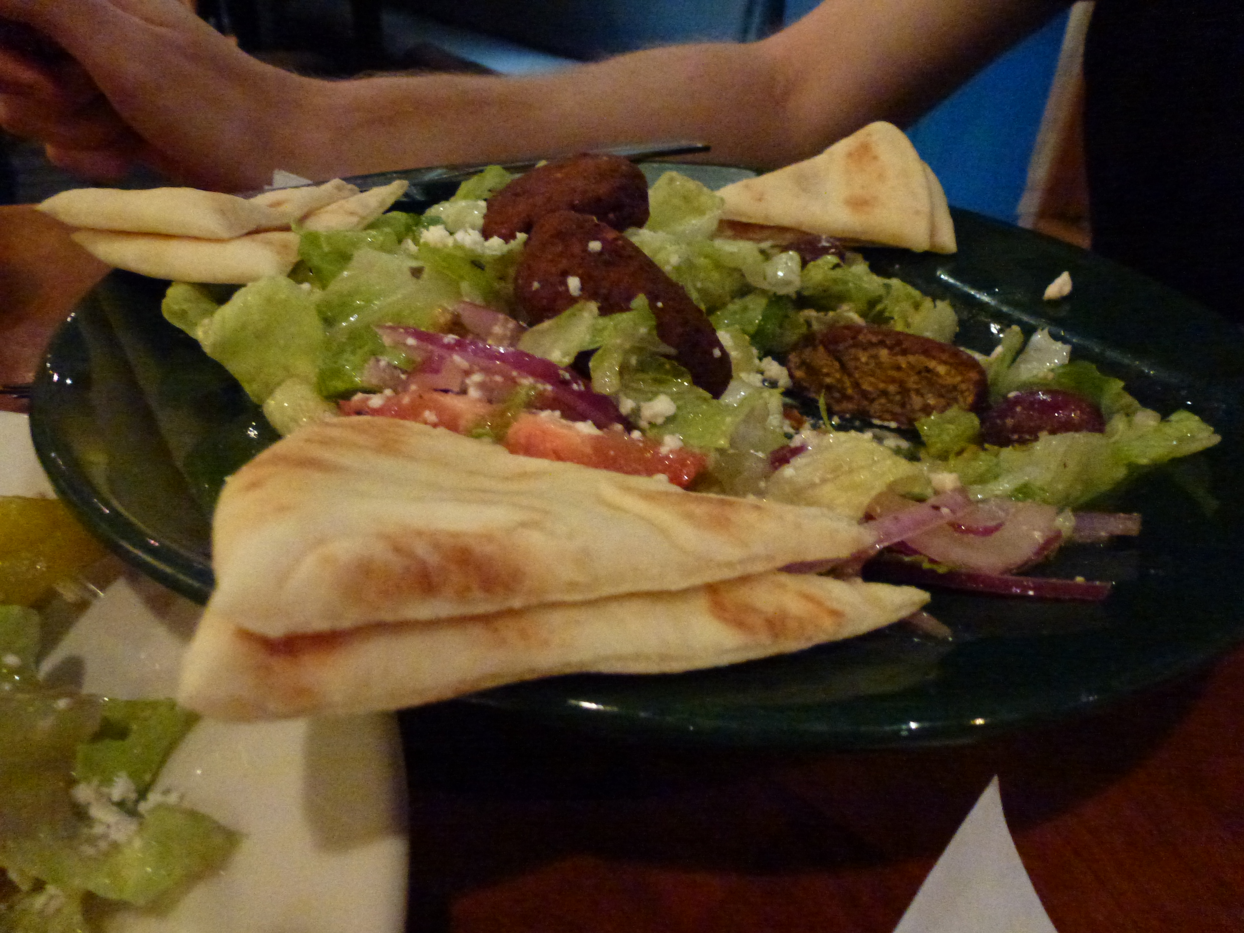 Falafel Salad with Pita