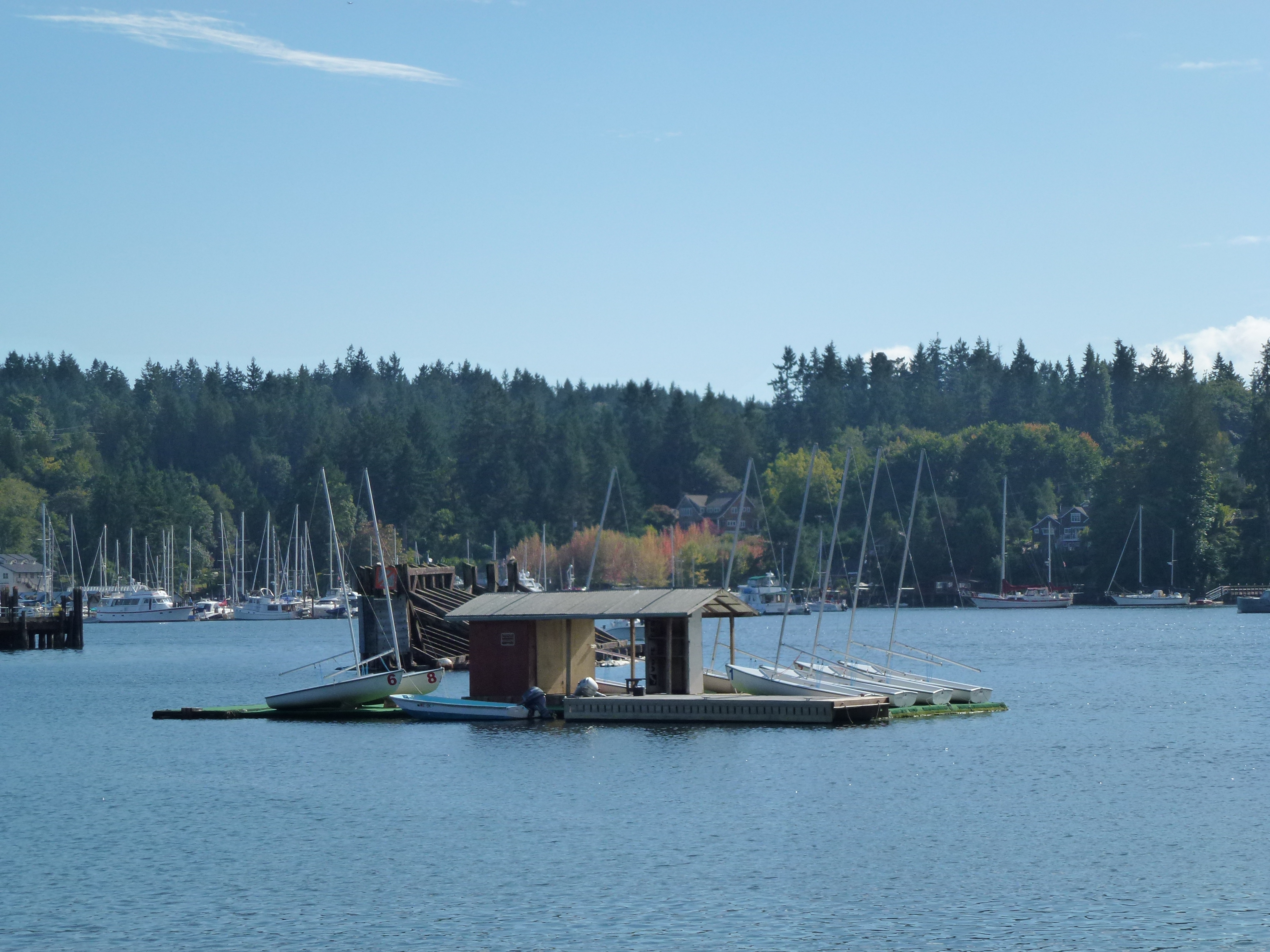 How does one get to the boats?Fall