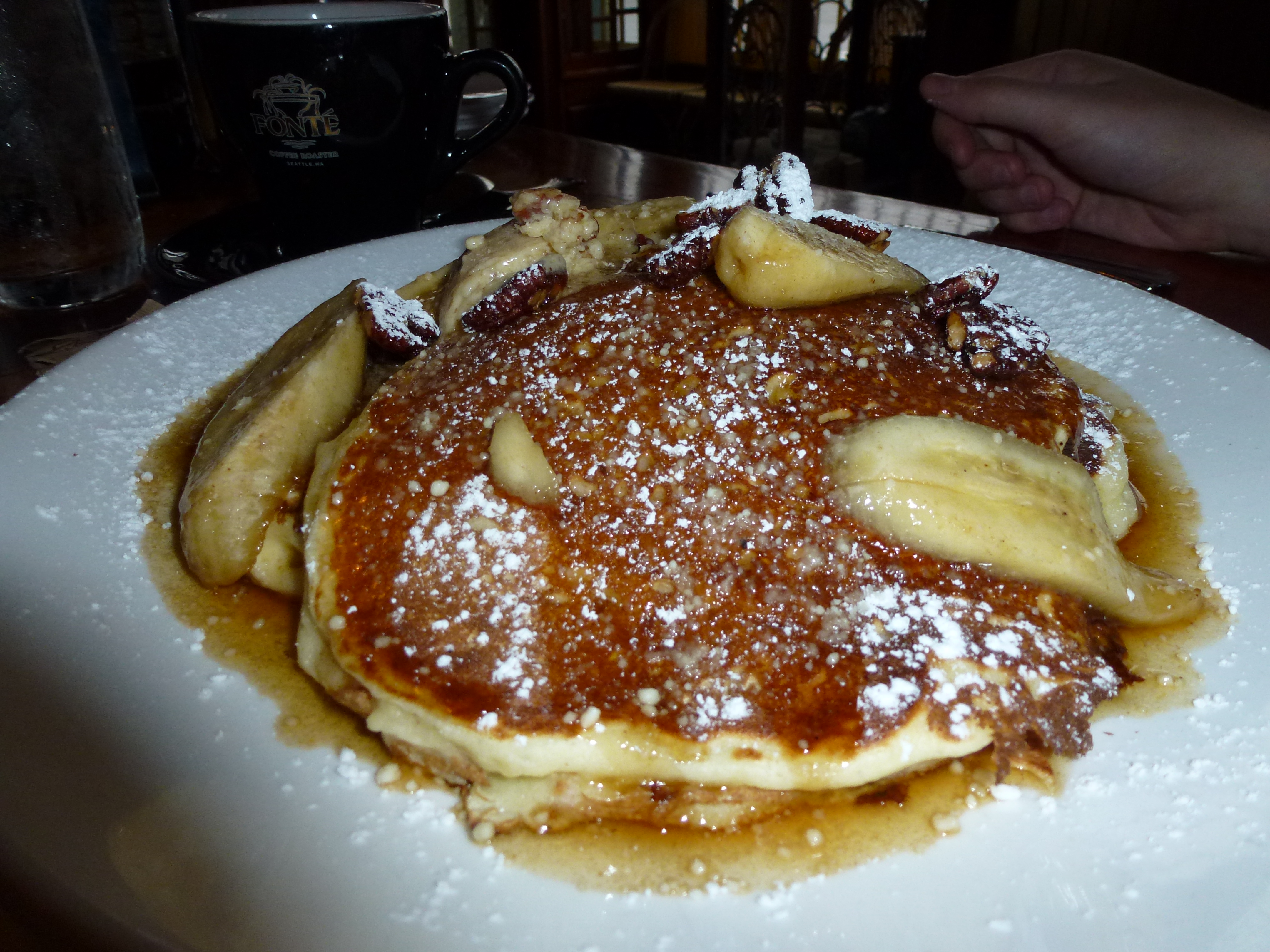 Pecan Banana Pancakes