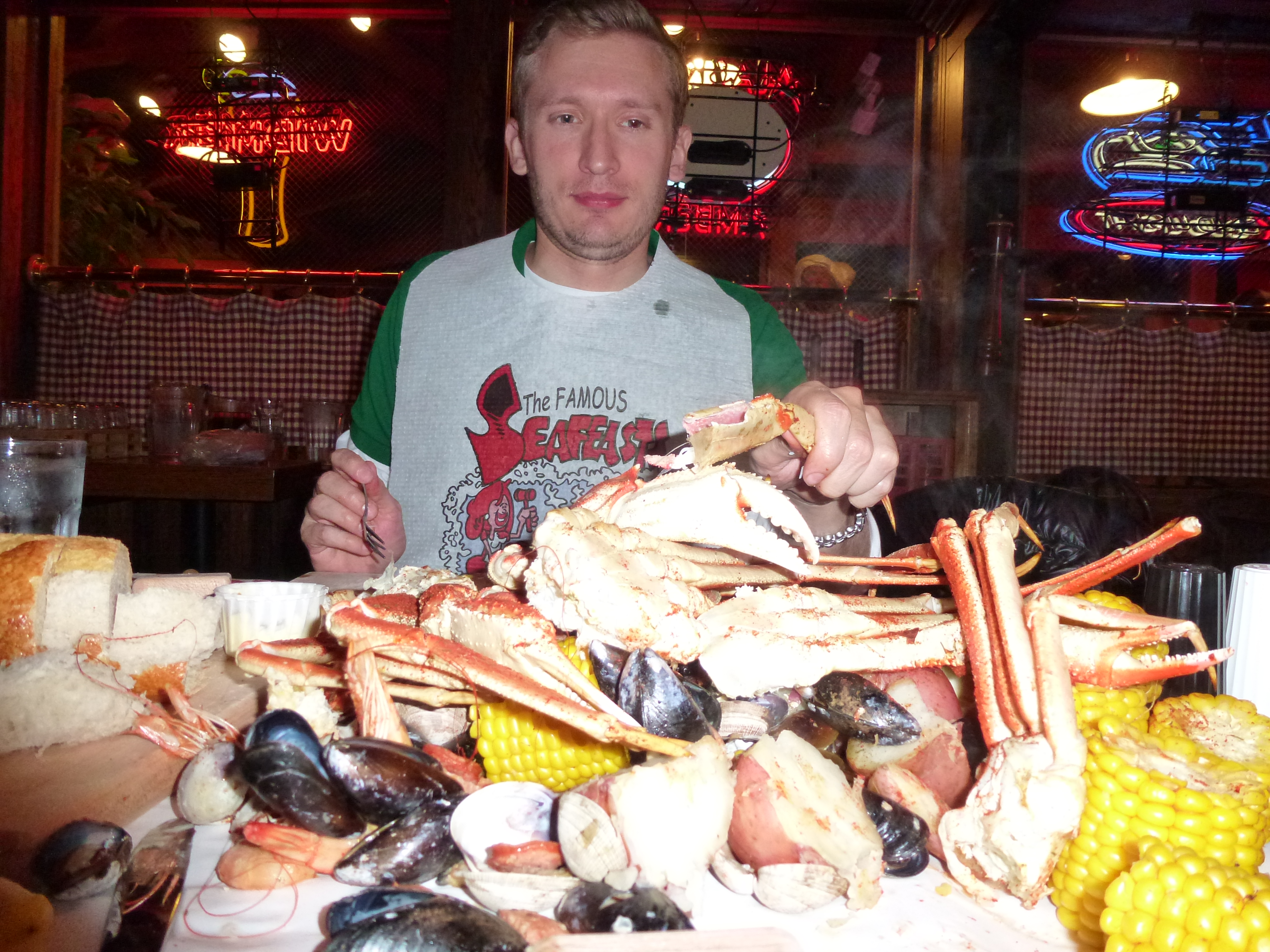 So much food it gives you a double-chin.