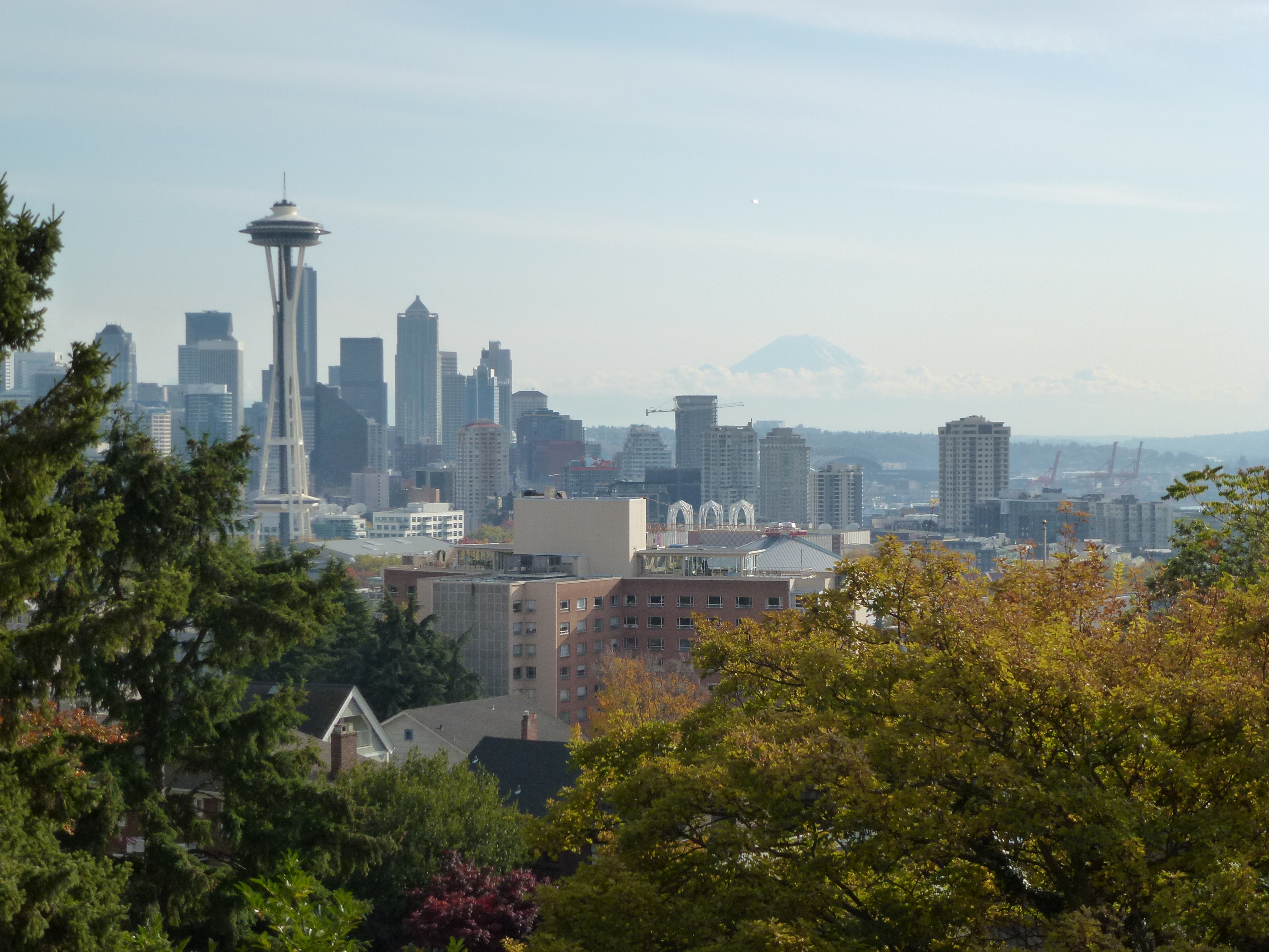 We live at the bottom closer to the space needle